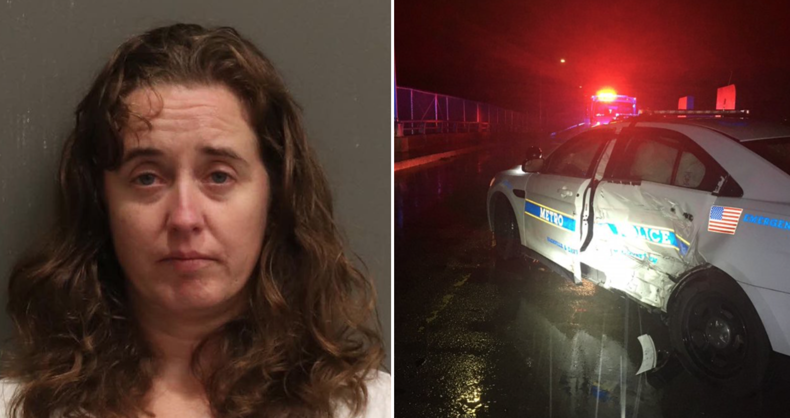 40-year-old woman charged with DUI after crashing into police cruiser ...